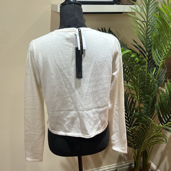 House of Harlow 1960 Ivory 100% Cashmere Cardigan Sweater Large - Picture 11 of 14